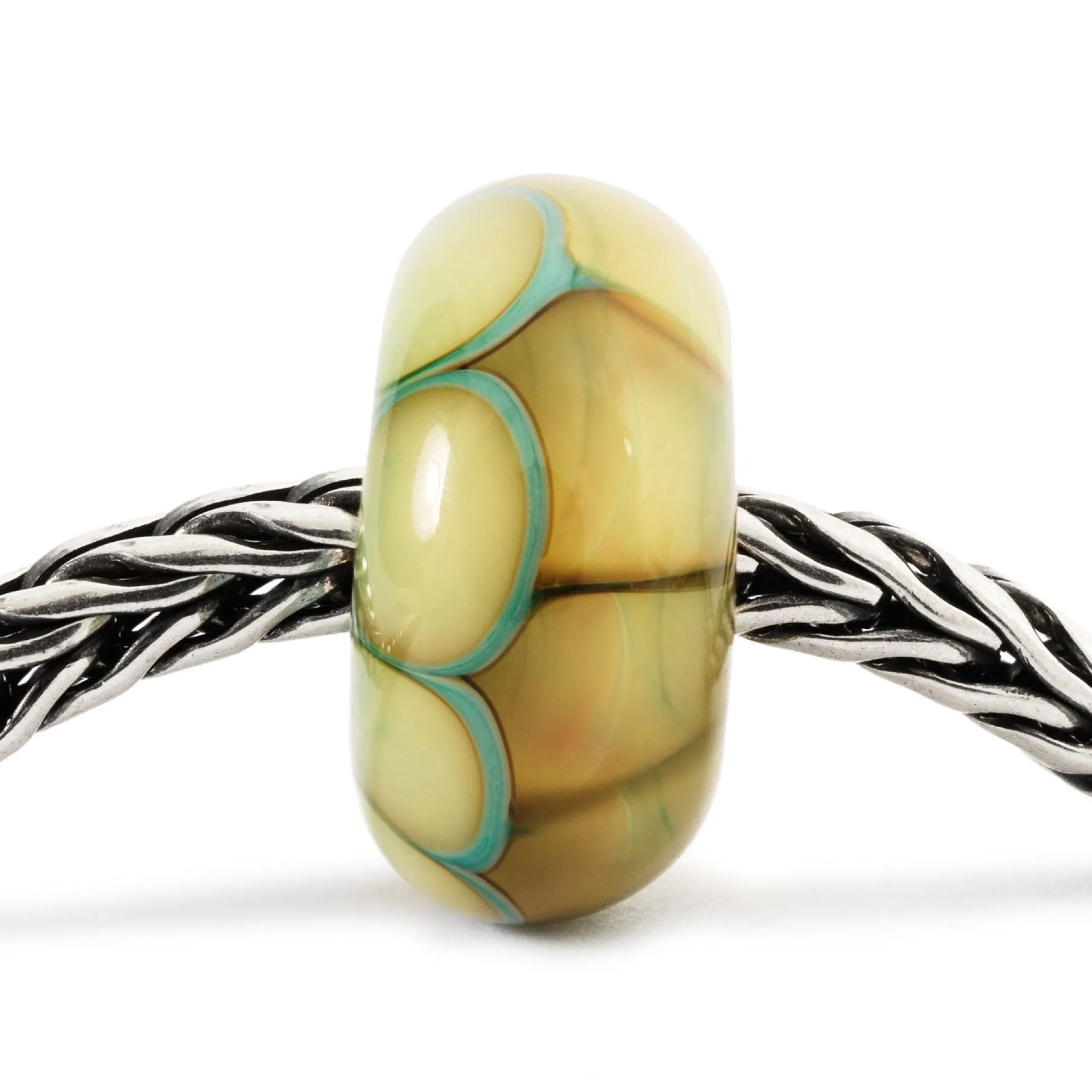 Trollbeads Beads*Aqua Edge Pumpkin Bead