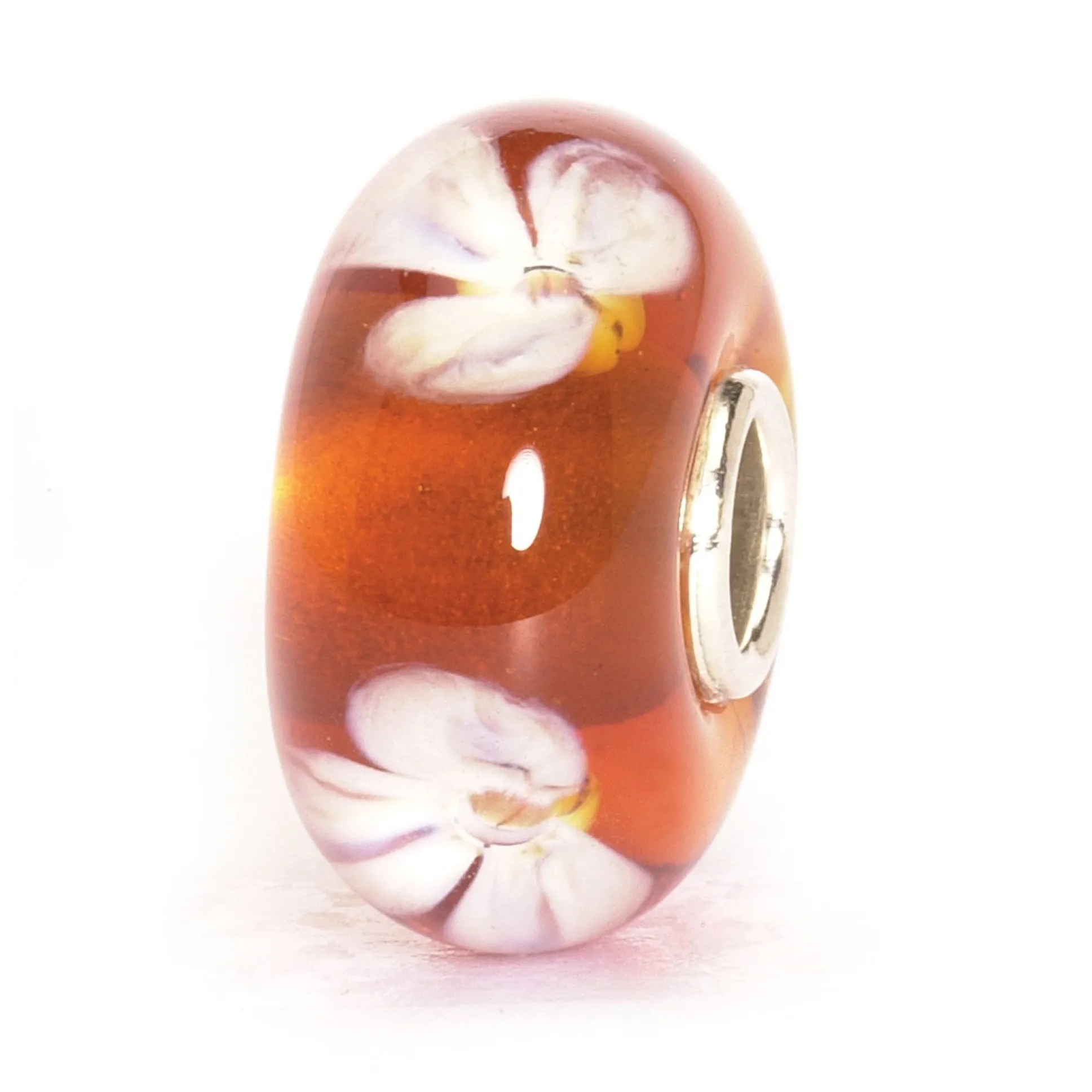 Trollbeads Beads*Beige Flower Bead