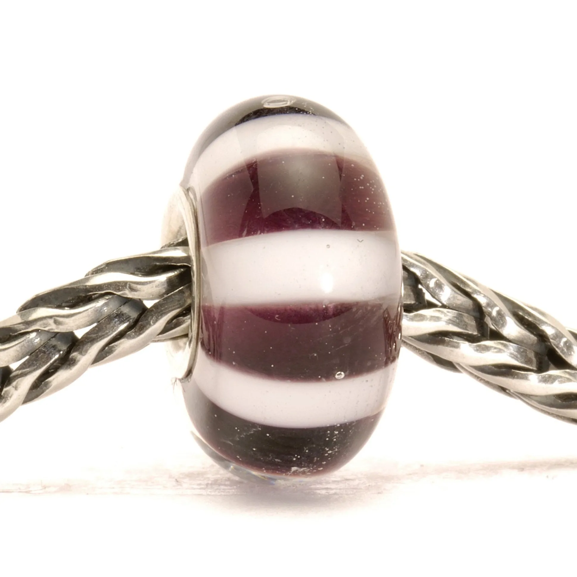 Trollbeads Beads*Black And White Stripes Bead