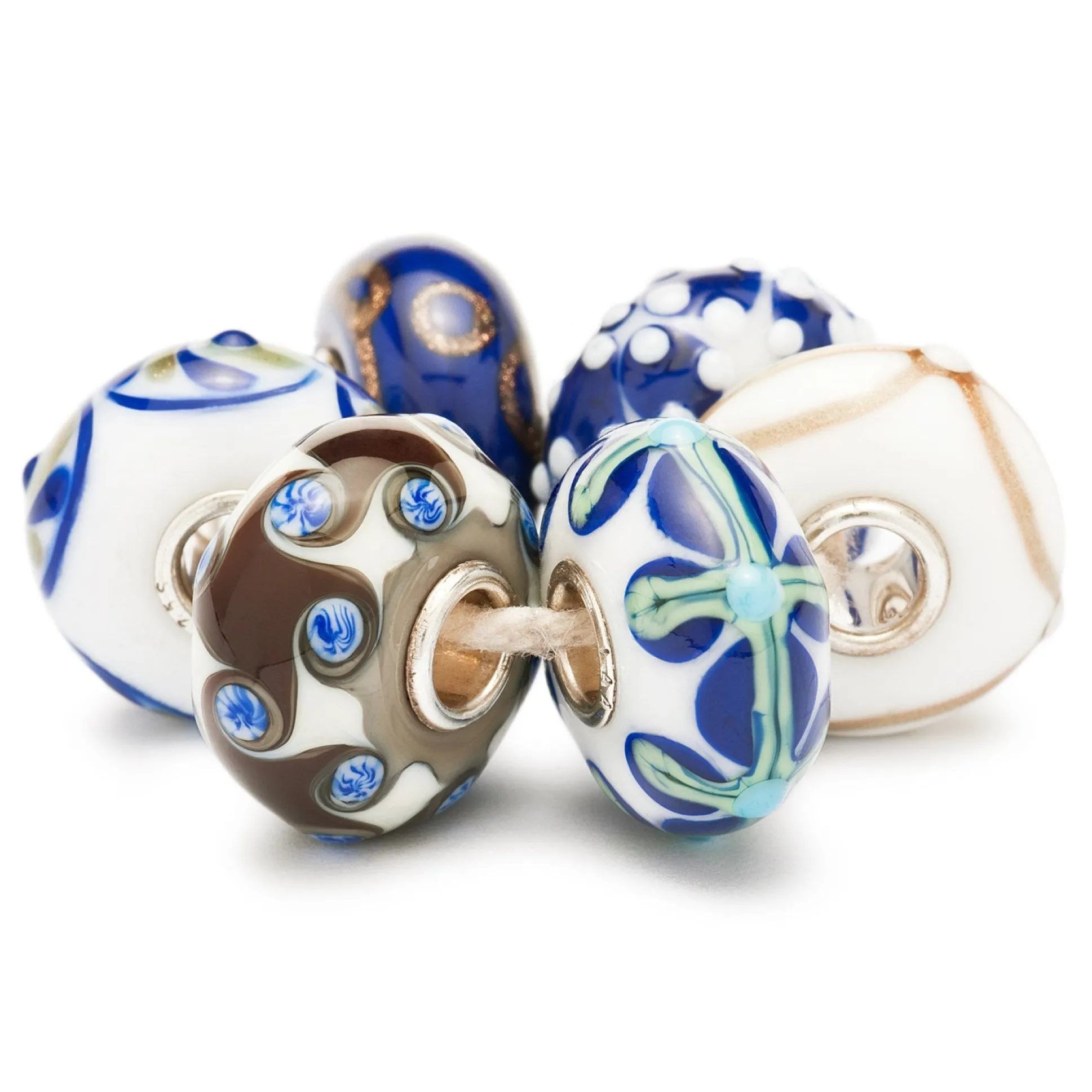 Trollbeads Beads*Blue Christmas Bead Kit