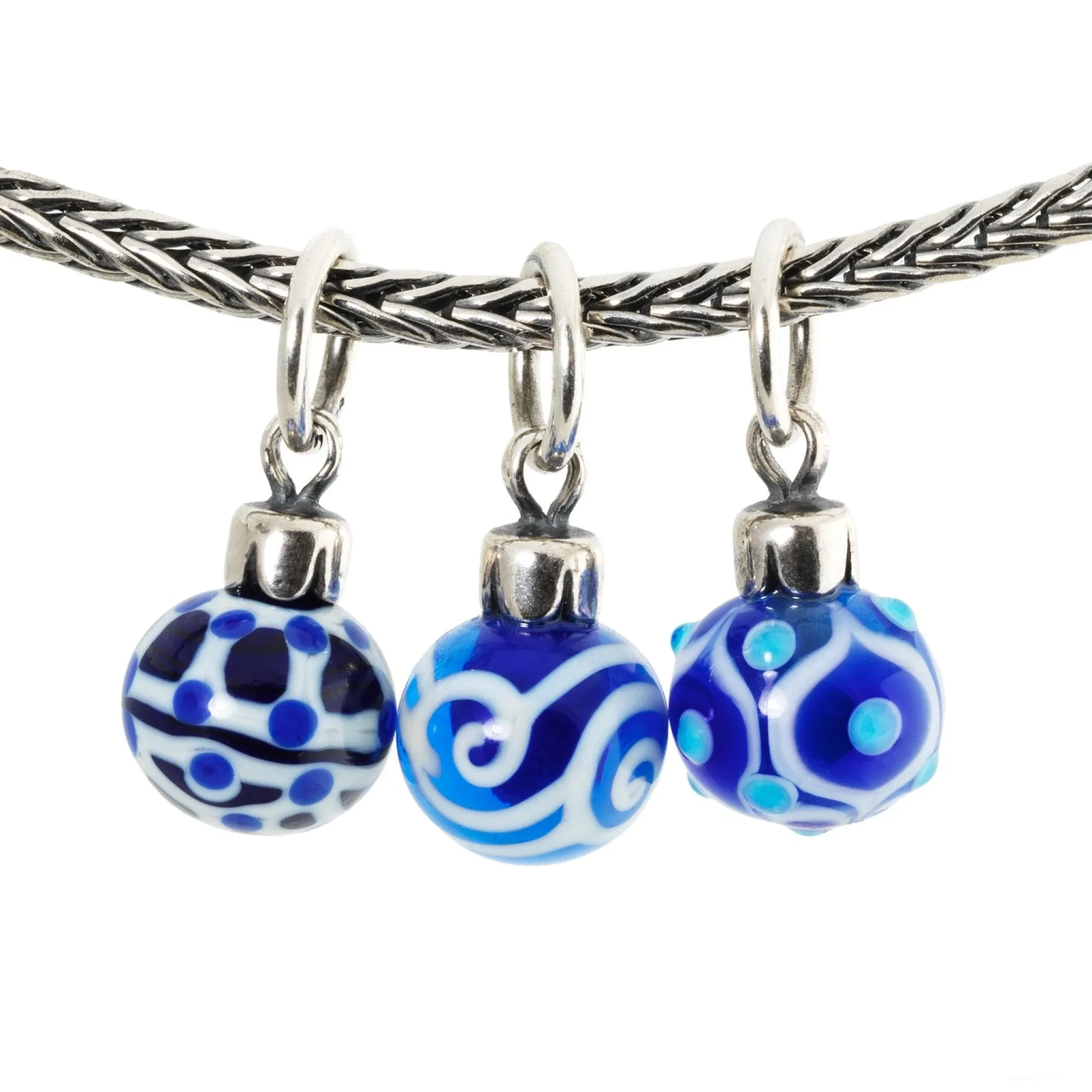 Trollbeads Beads*Blue Christmas Ornaments Beads