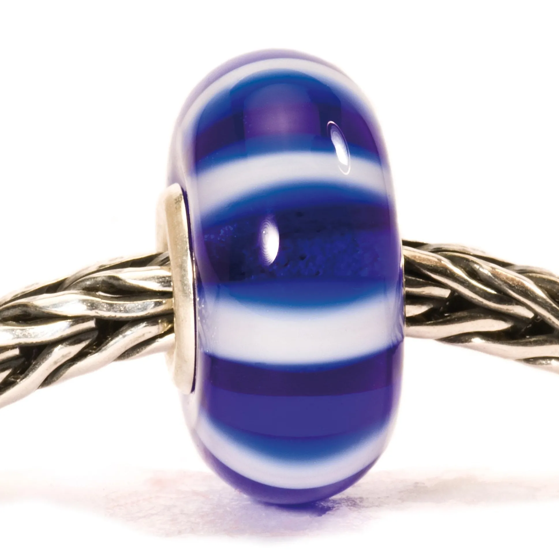 Trollbeads Beads*Blue Stripe Bead