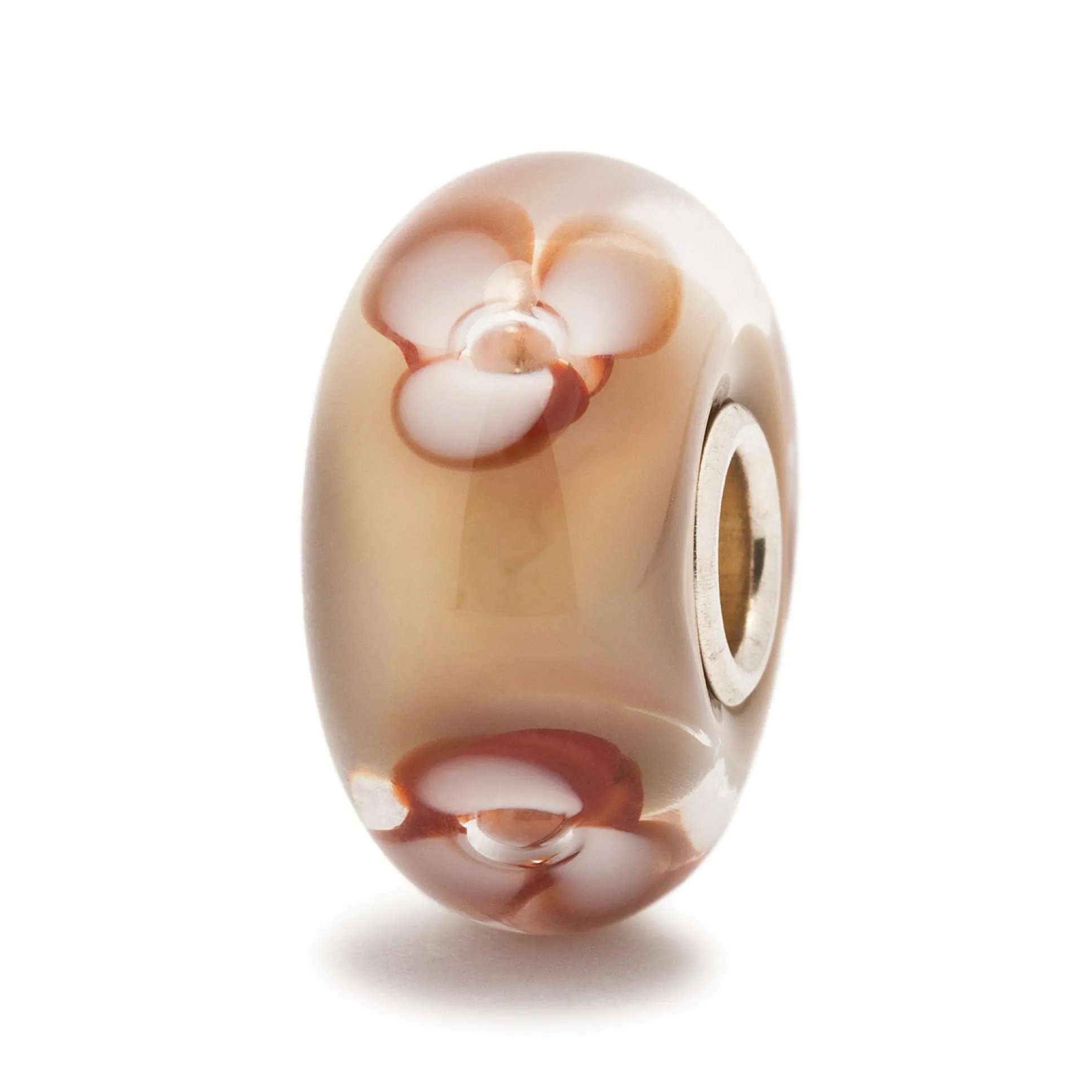 Trollbeads Beads*Cappuccino Flower Bead