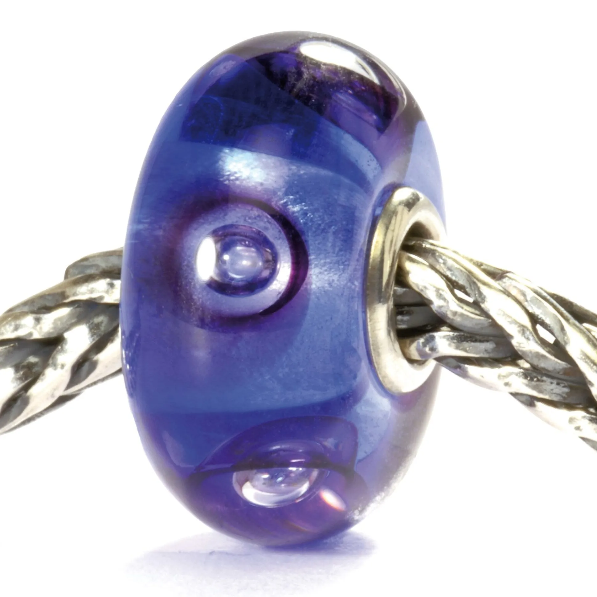 Trollbeads Beads*Clear Blue Bubbles Bead