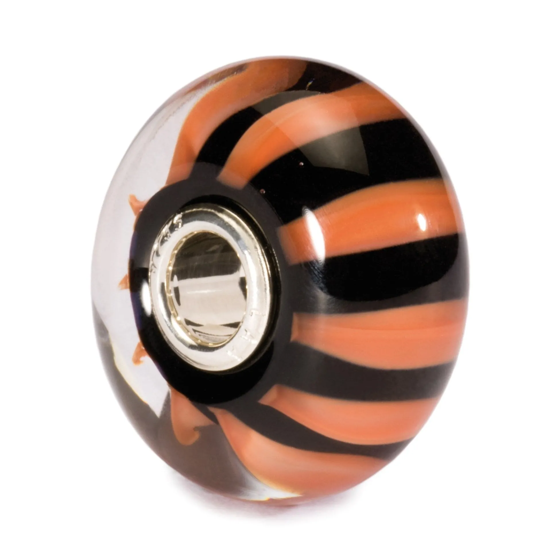 Trollbeads Beads*Coral Stripe Bead