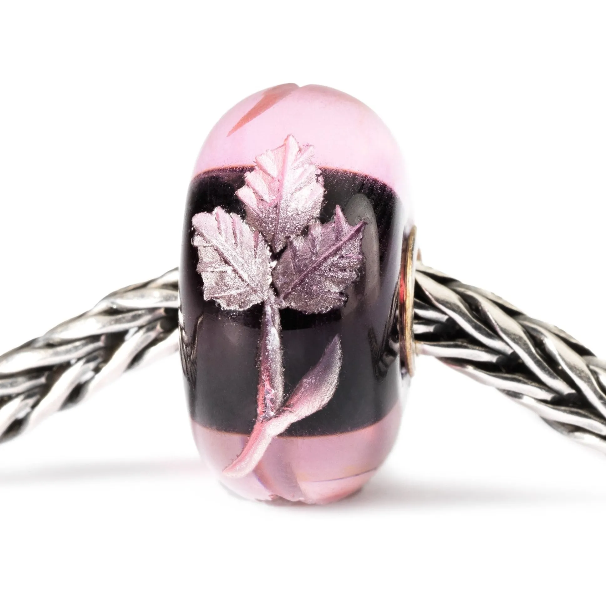 Trollbeads Beads*Engraved Fuchsia Bead