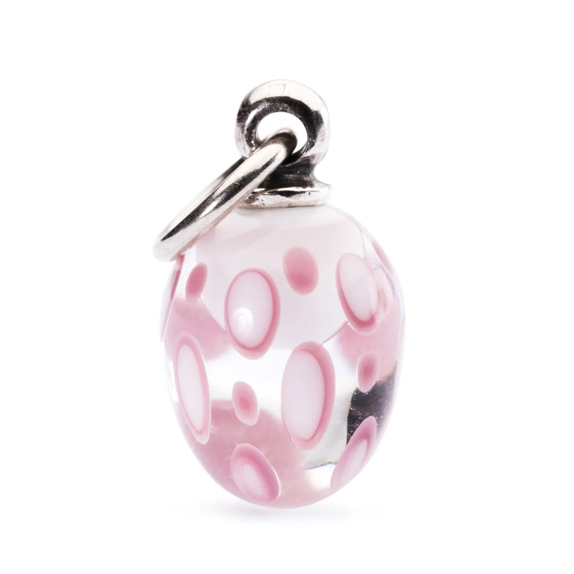 Trollbeads Beads*Festive Pink Dot Tassel Bead