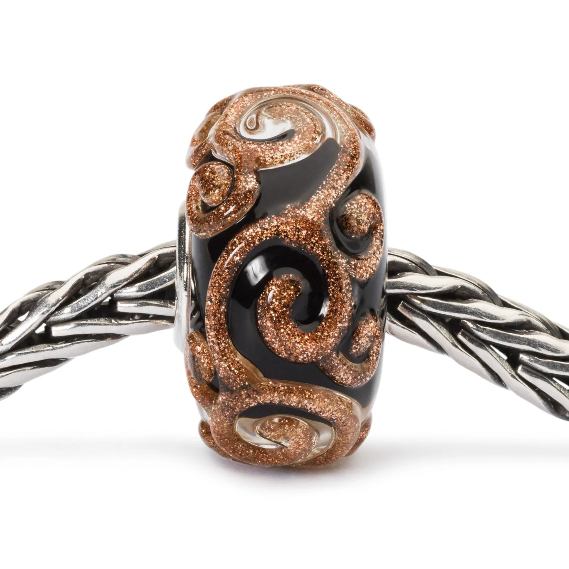 Trollbeads Beads*Golden Swirl Bead