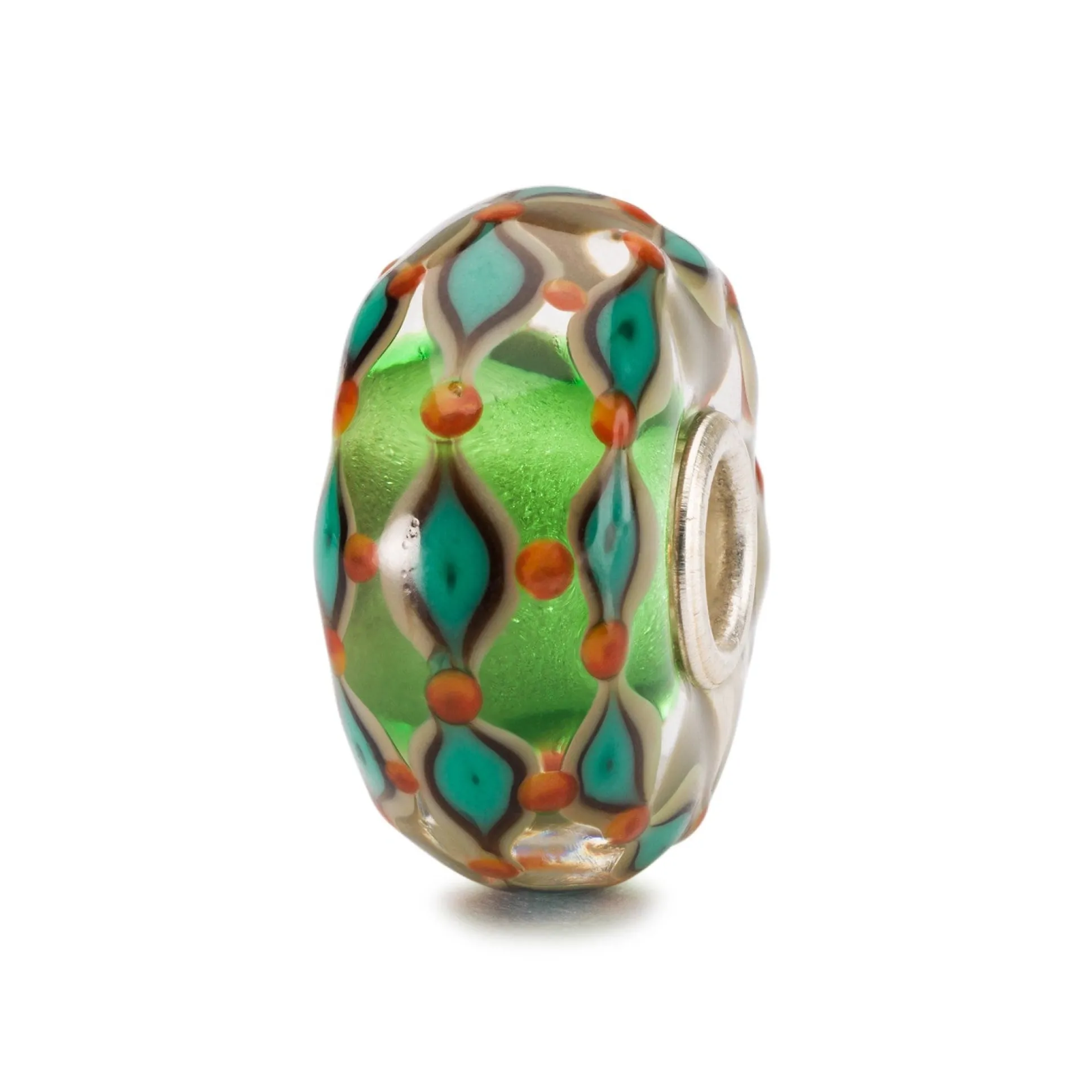 Trollbeads Beads*Green Field Bead