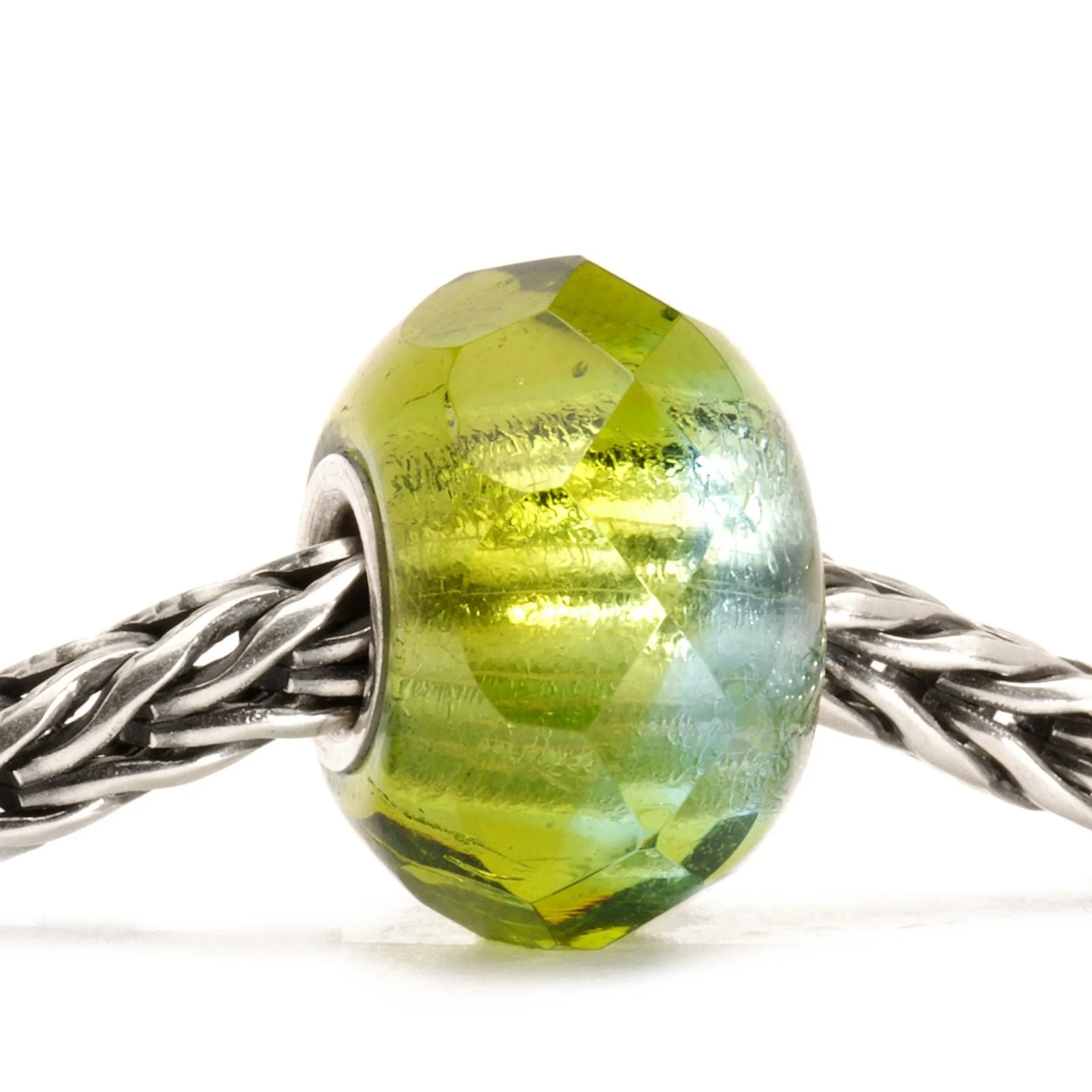 Trollbeads Beads*Green Prism Bead