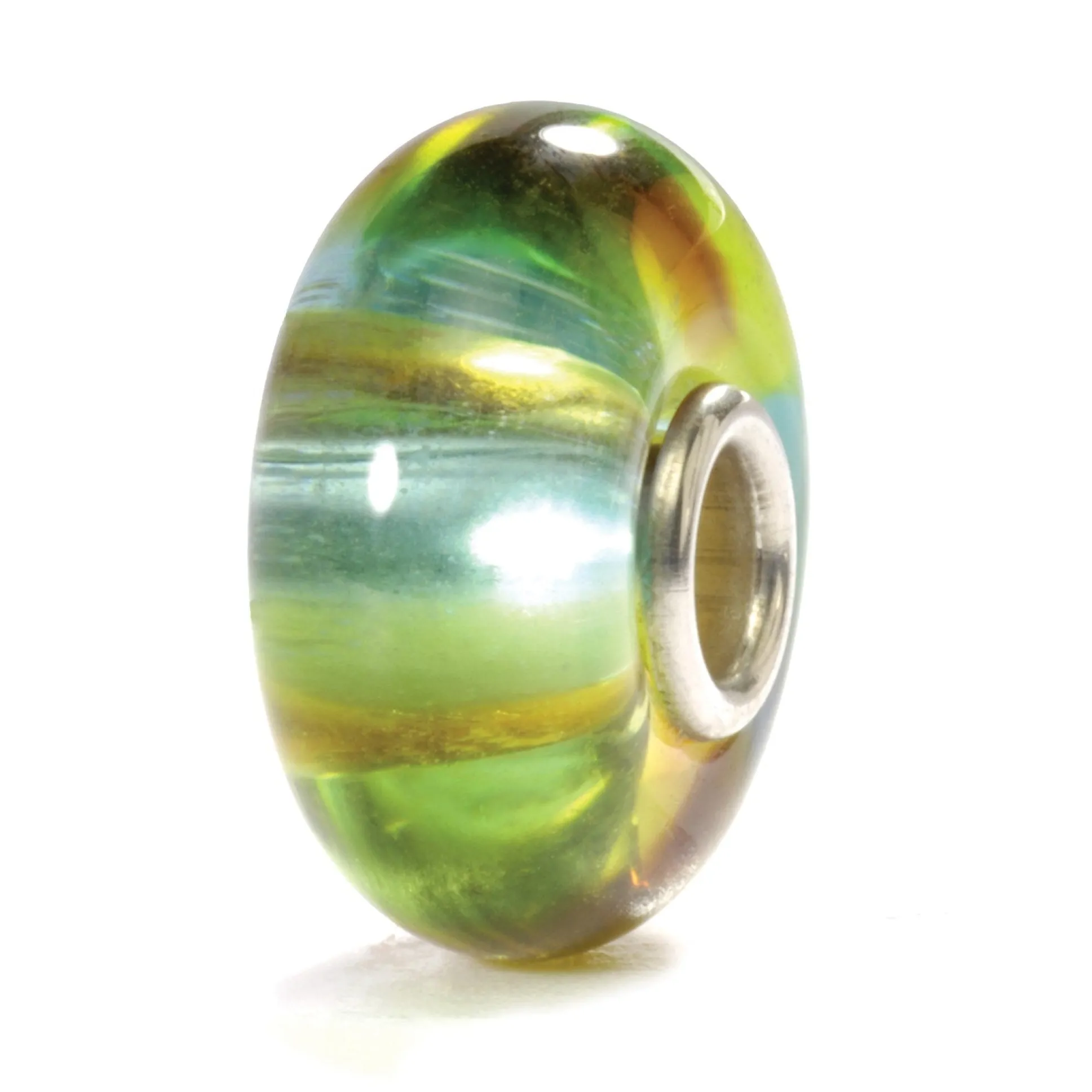 Trollbeads Beads*Green Rainbow Bead