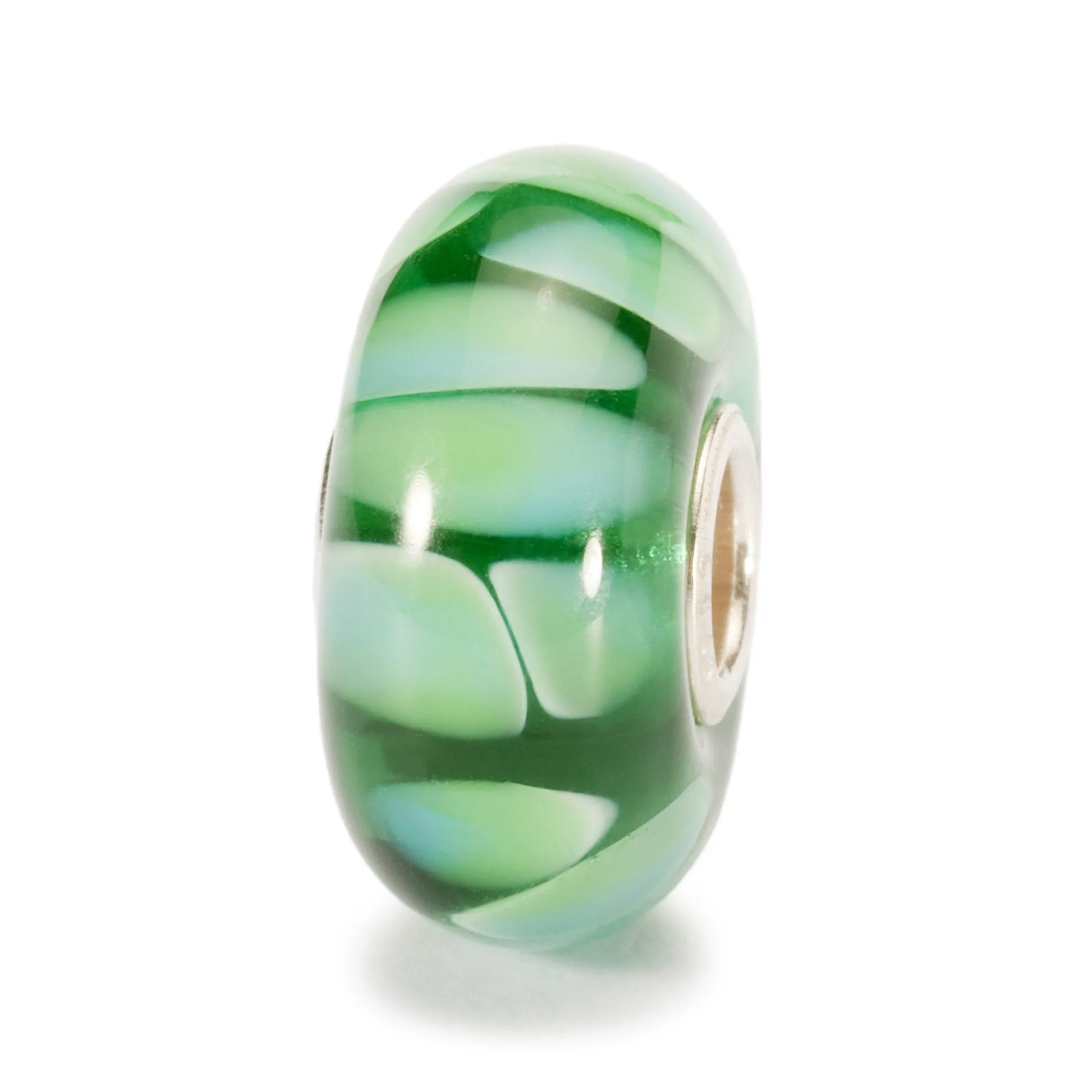 Trollbeads Beads*Green Shadow Bead