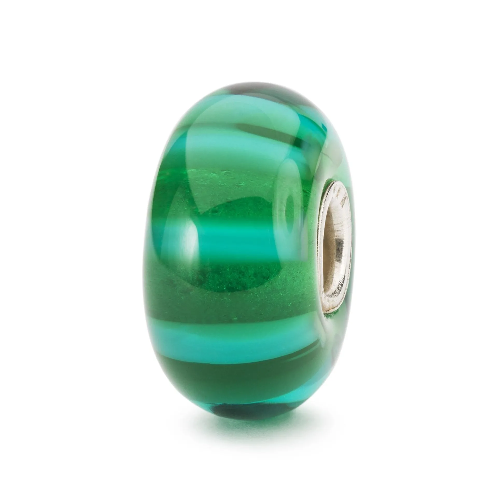 Trollbeads Beads*Green Stripe Bead