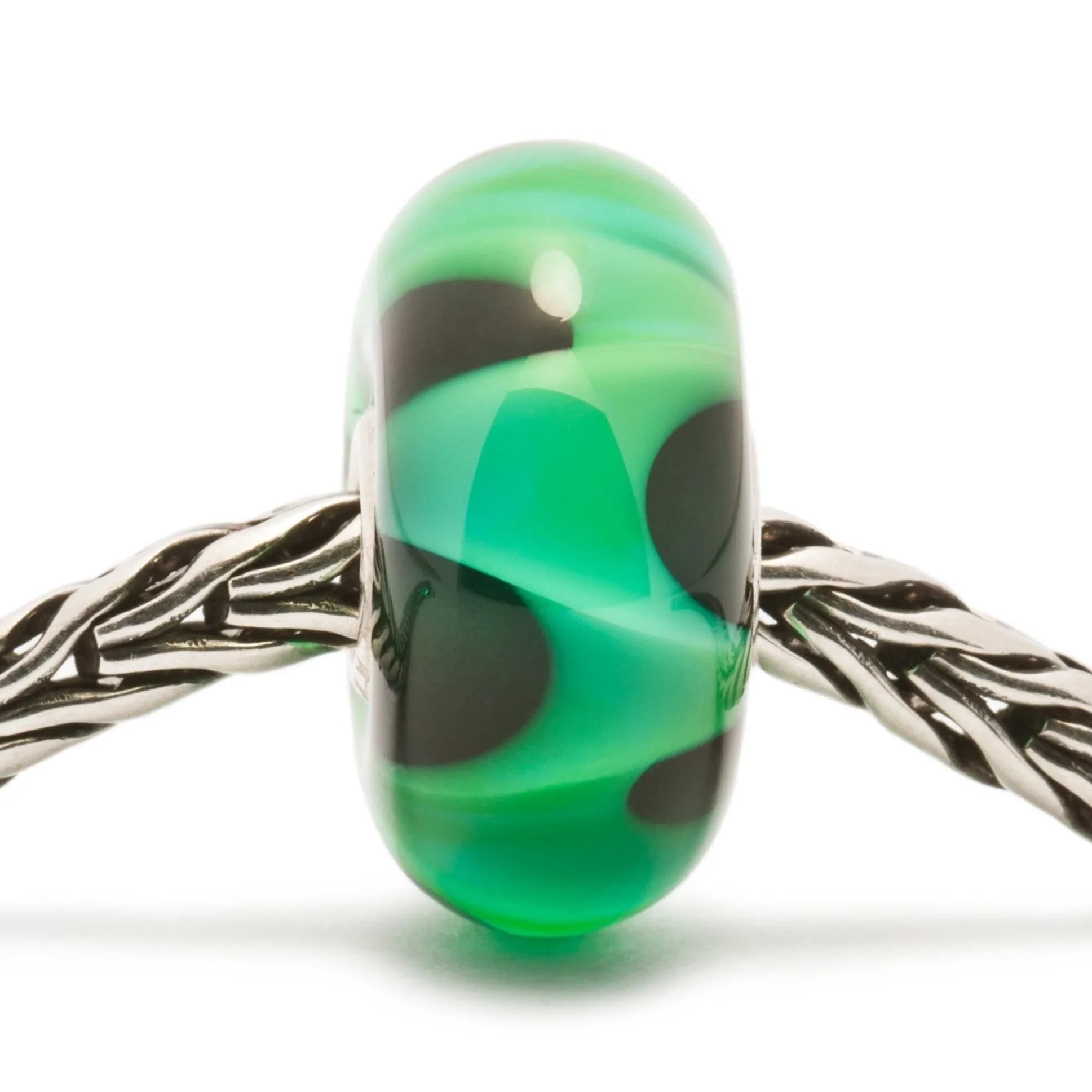 Trollbeads Beads*Green Wave Bead