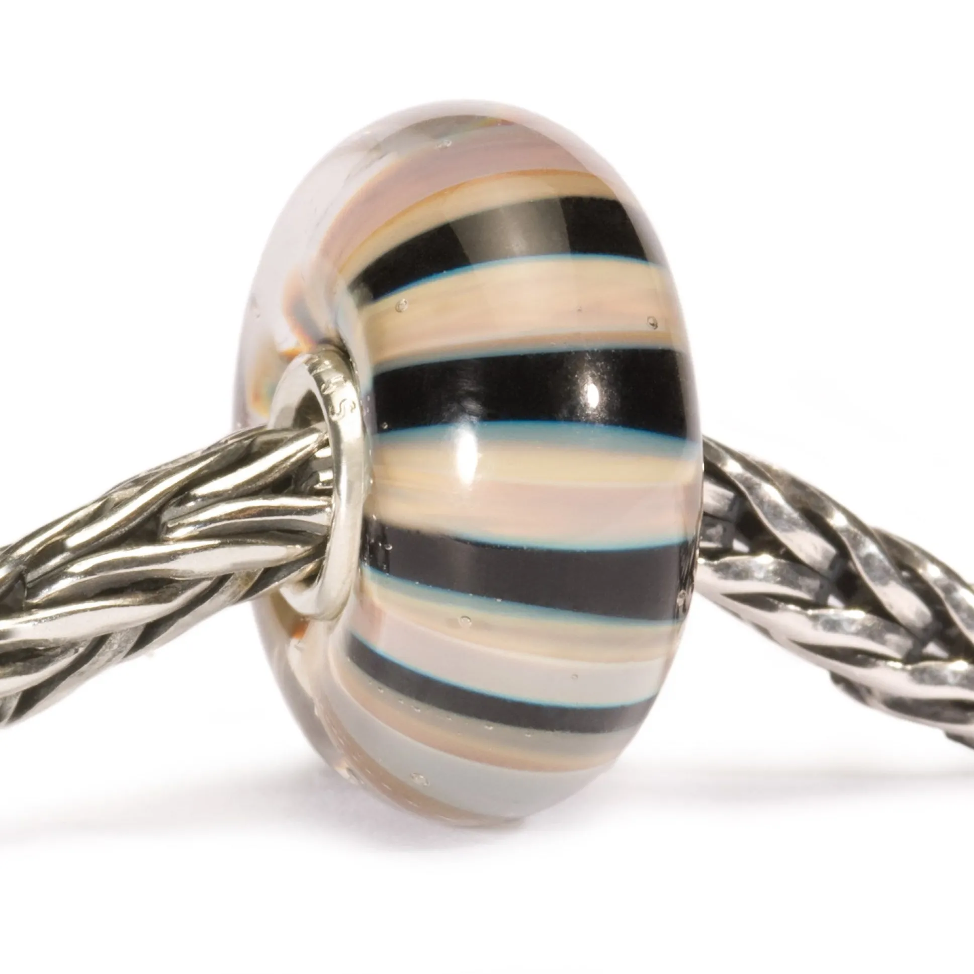 Trollbeads Beads*Khaki Stripe Bead