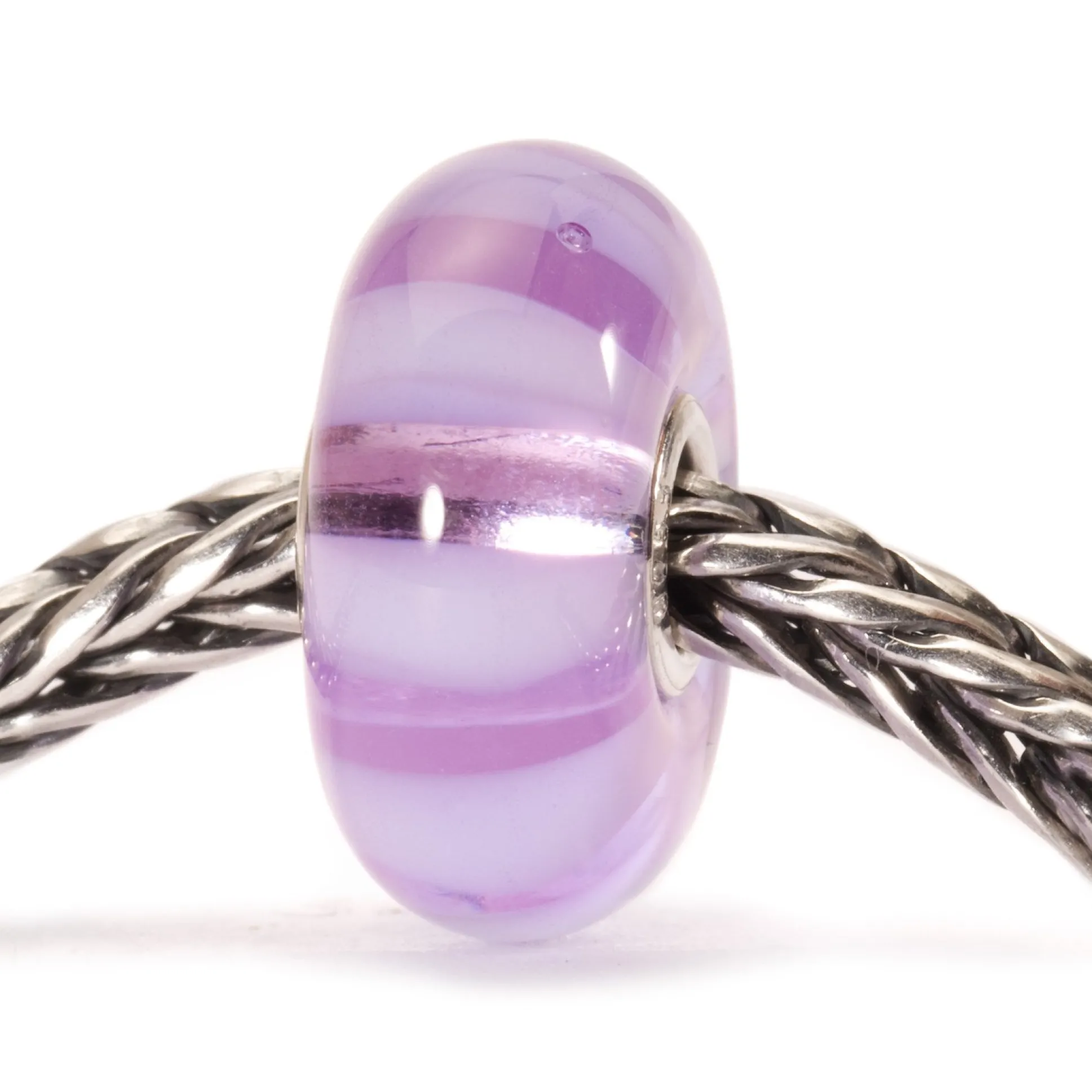 Trollbeads Beads*Lavender Stripe Bead