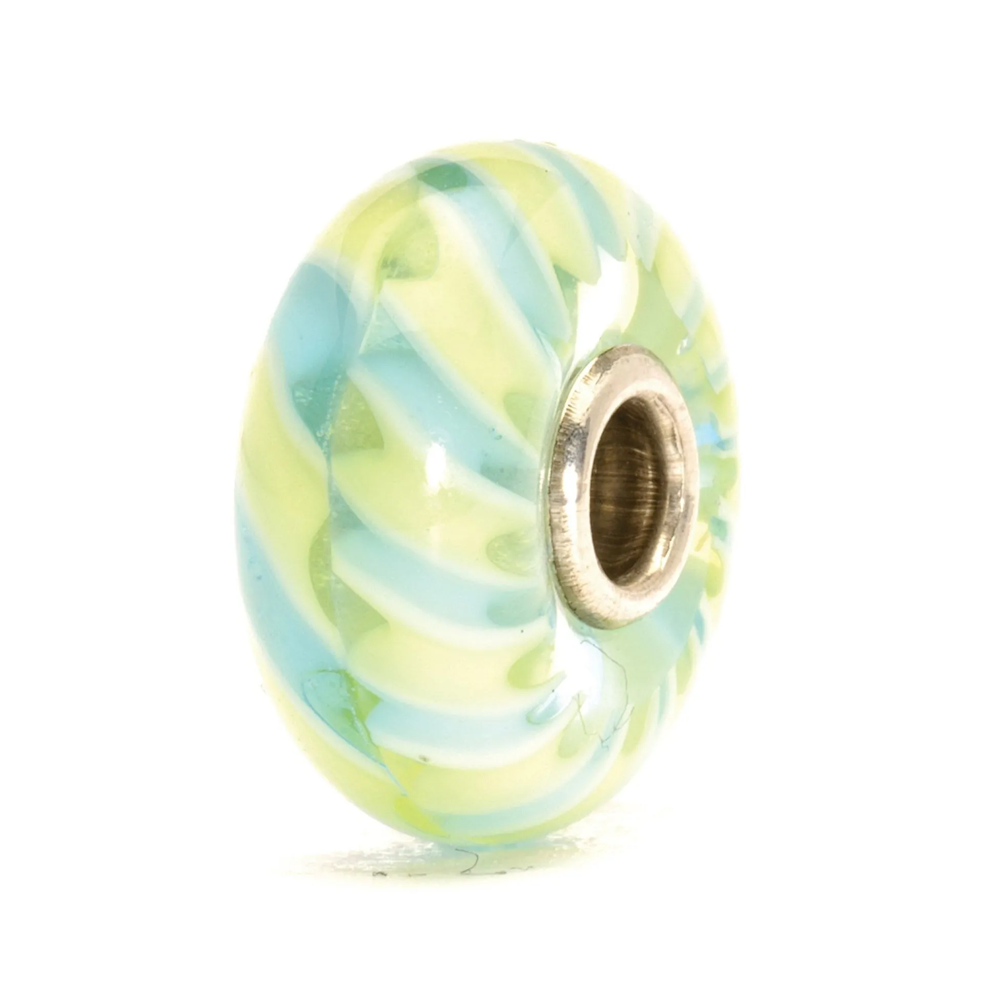 Trollbeads Beads*Light Blue Braid Bead