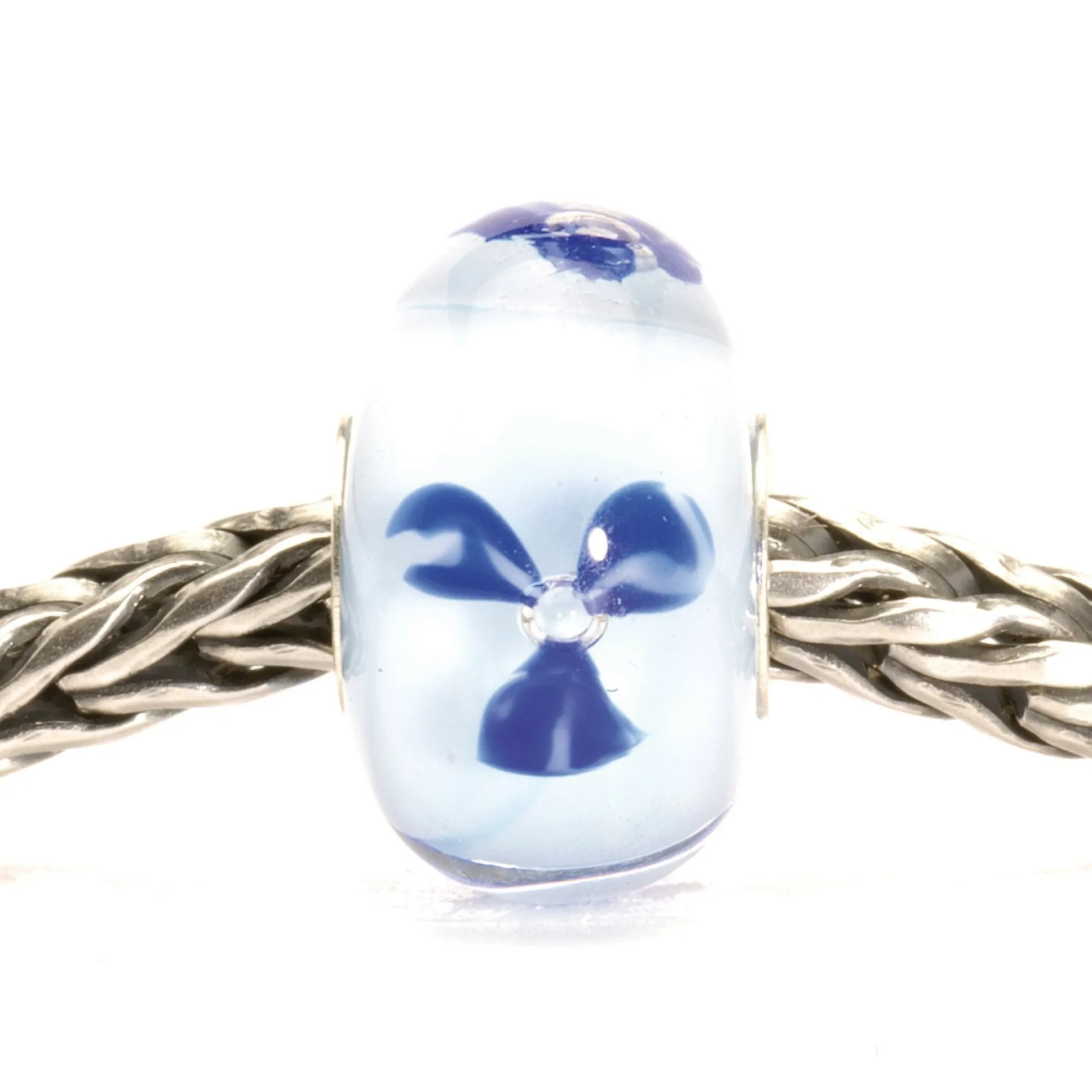 Trollbeads Beads*Light Blue Flower Bead