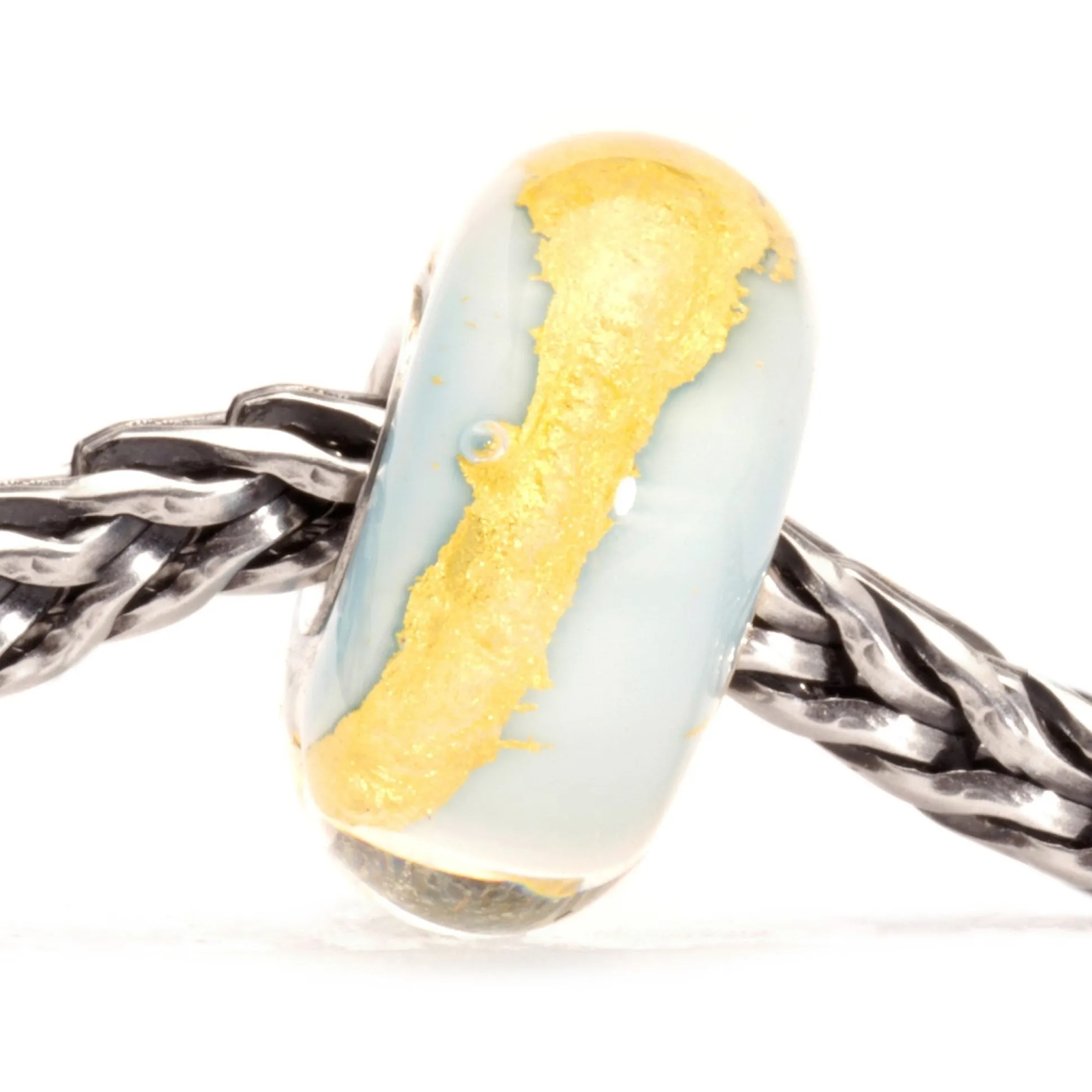 Trollbeads Beads*Light Blue Gold Bead