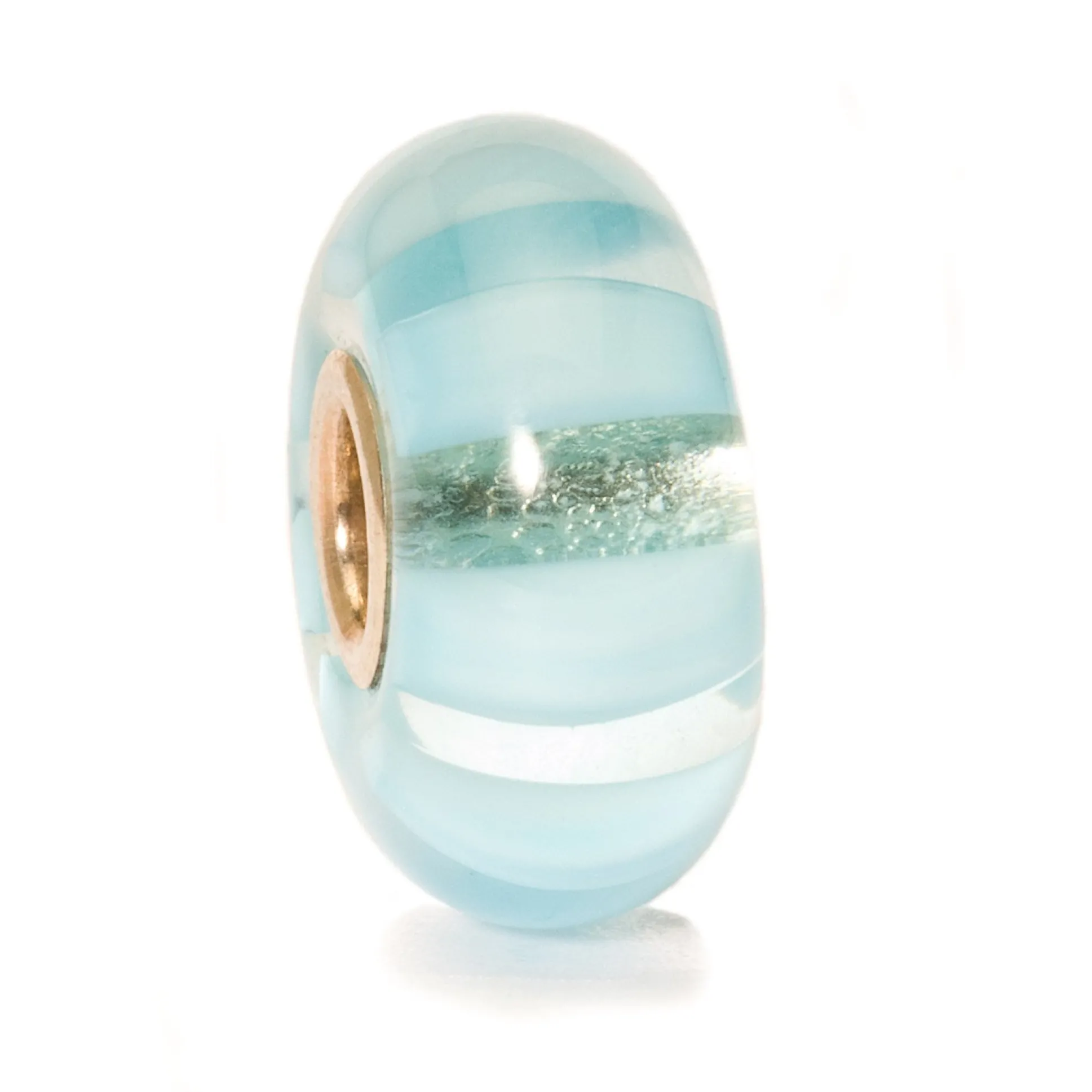 Trollbeads Beads*Light Blue Stripe Bead