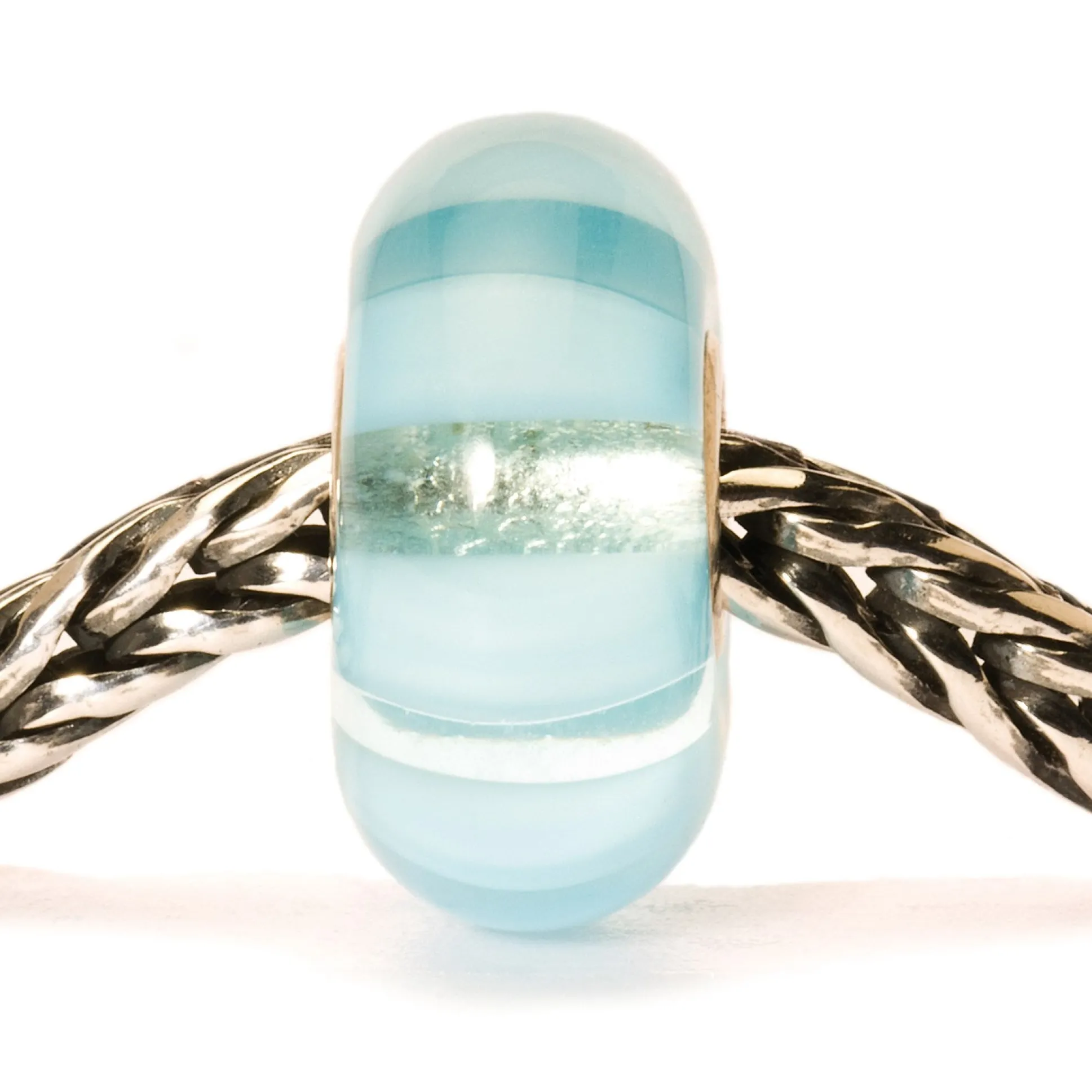 Trollbeads Beads*Light Blue Stripe Bead