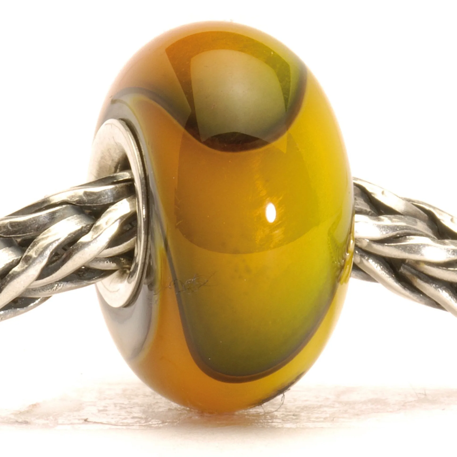 Trollbeads Beads*Orange Armadillo Bead