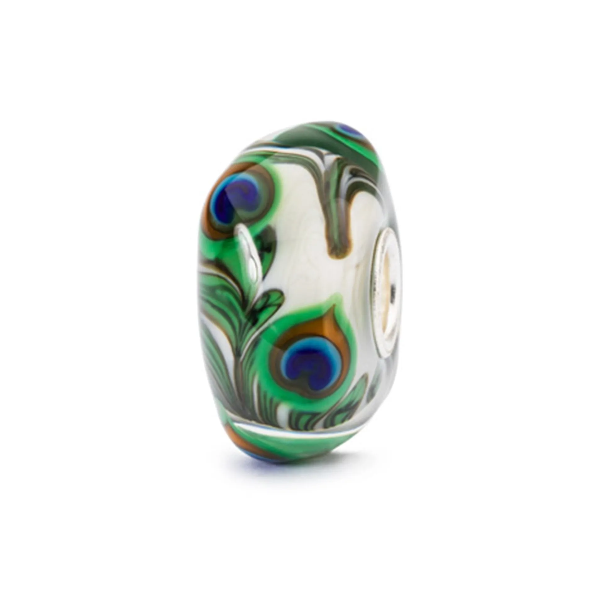 Trollbeads Beads*Prehnite Peacock Bead