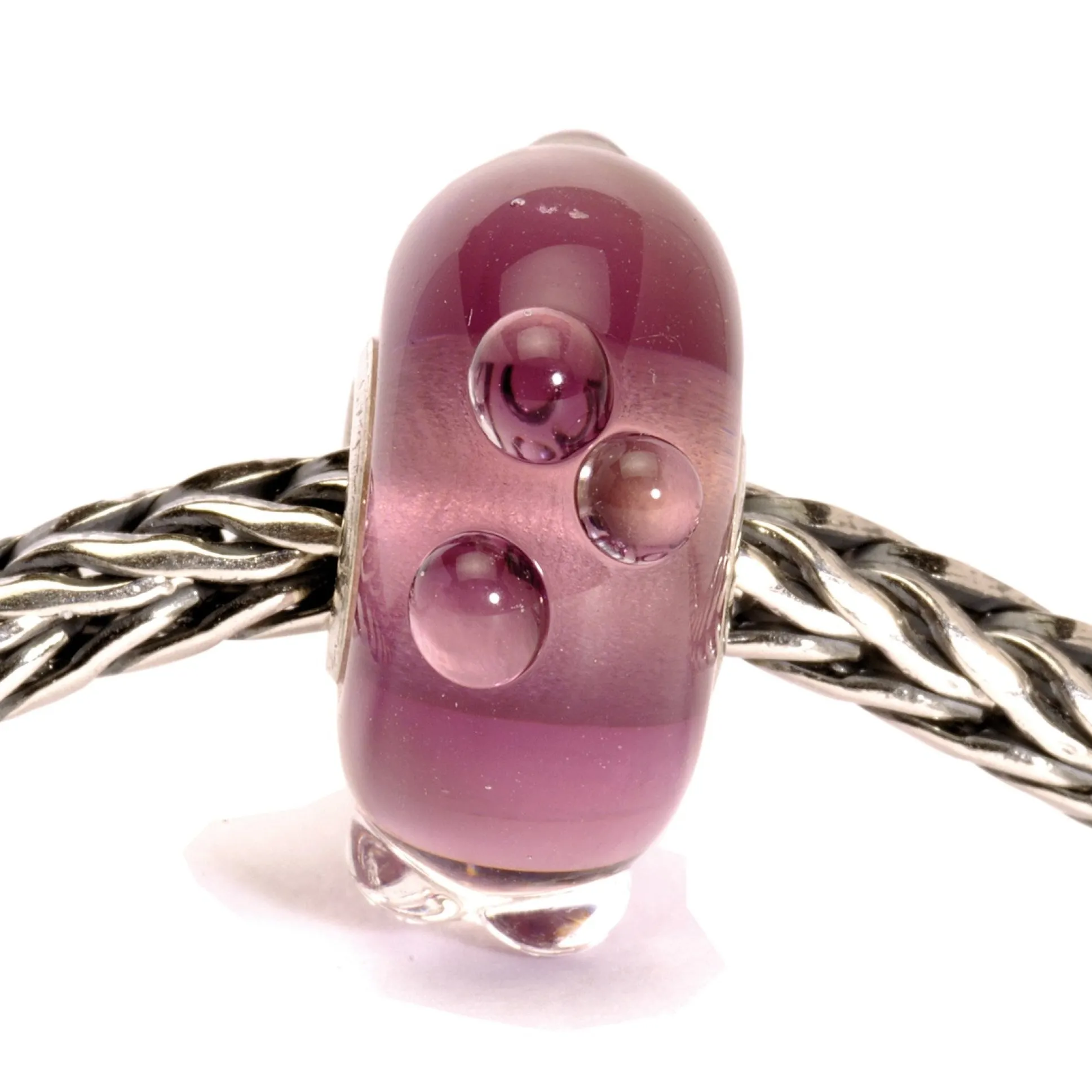 Trollbeads Beads*Purple Flower Bud Bead