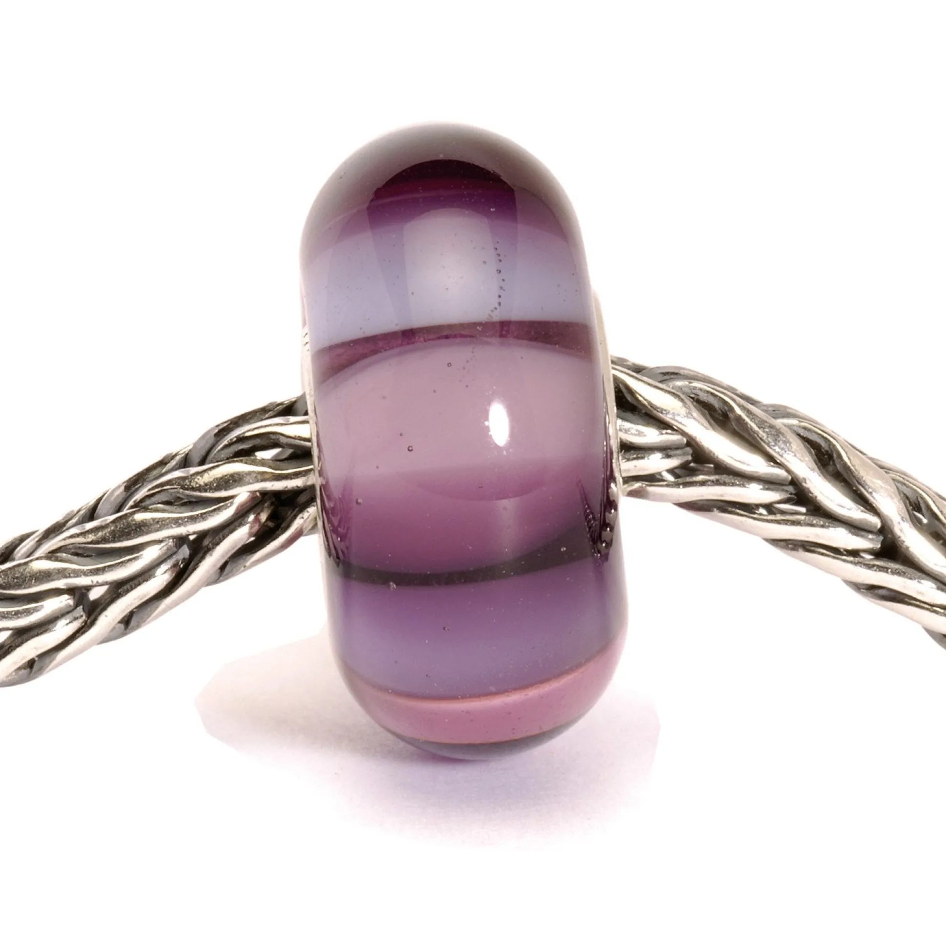 Trollbeads Beads*Purple Stripes Bead