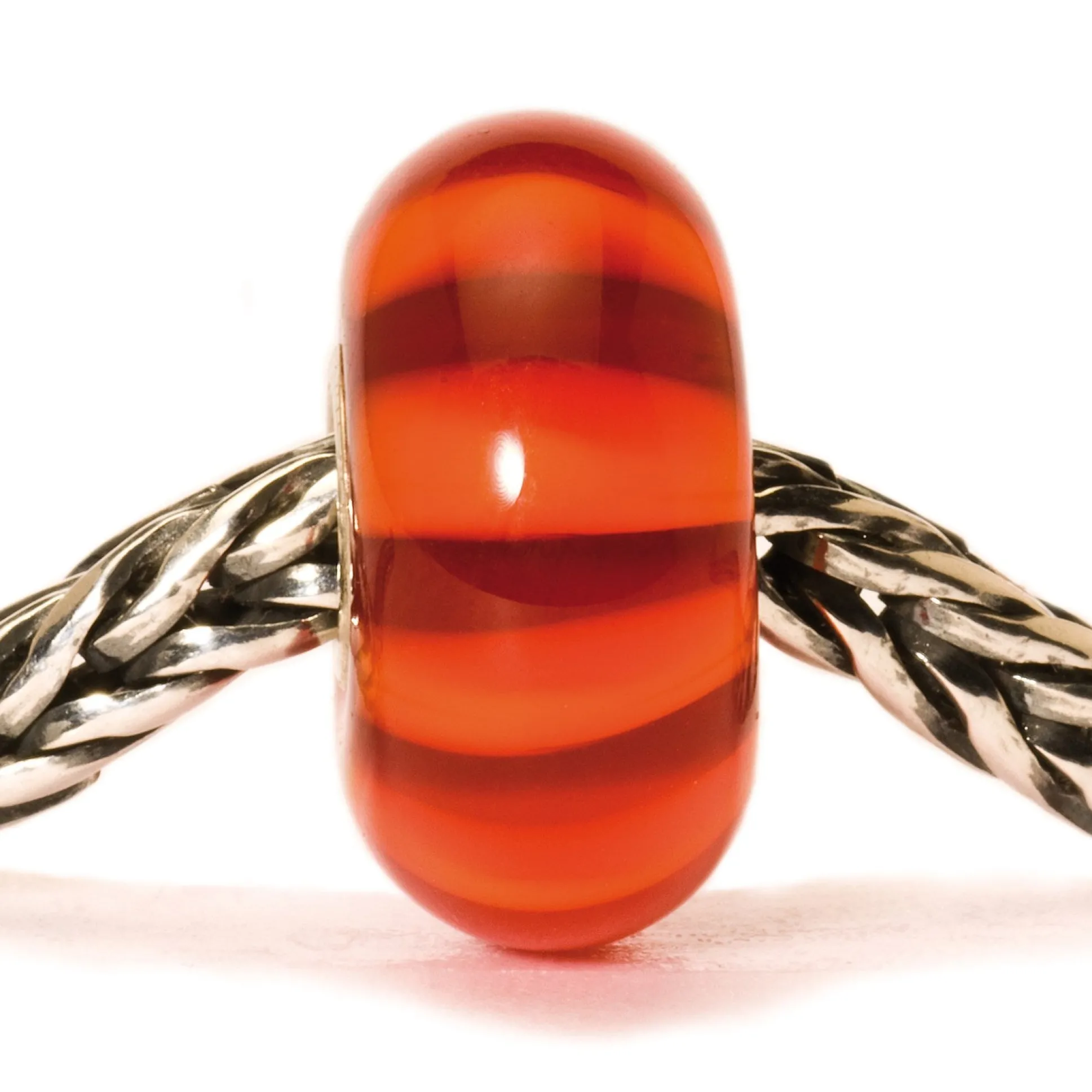 Trollbeads Beads*Red Stripe Bead