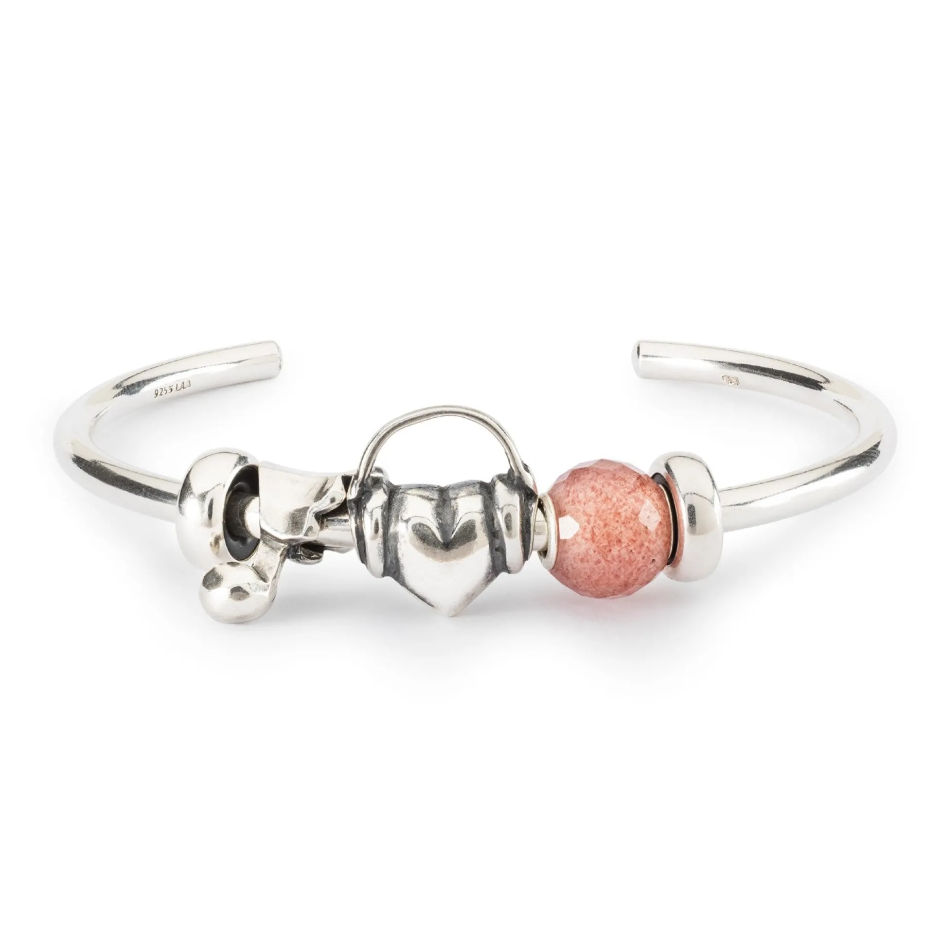 Trollbeads Beads*Round Strawberry Quartz Facet Bead