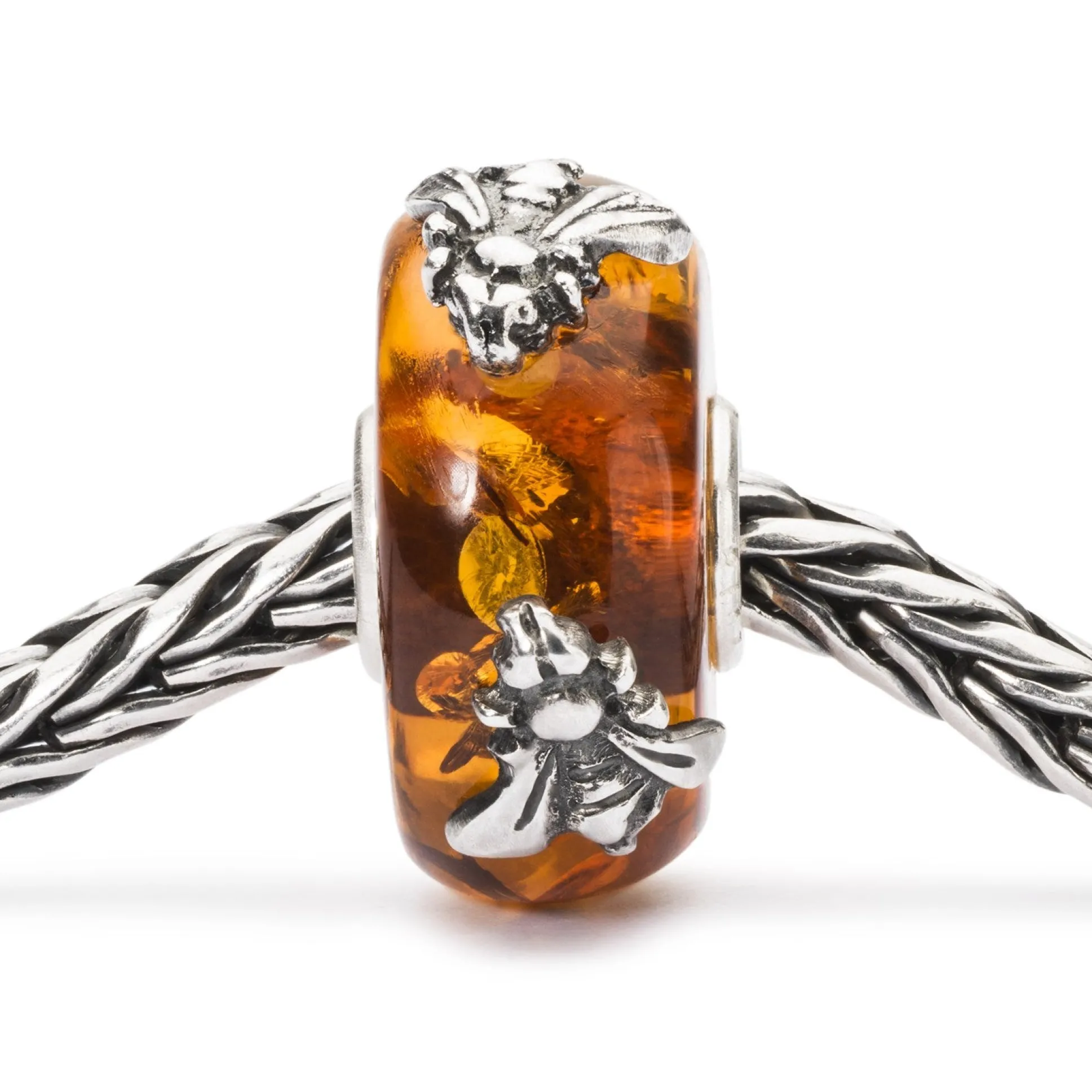 Trollbeads Beads*Wings Of Amber With Two Bead