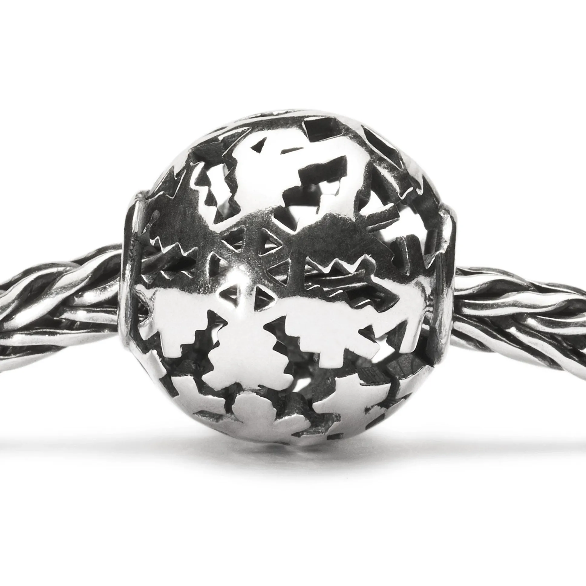 Trollbeads Beads*Winter Snow Bead